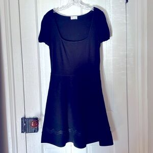 Red by Valentino Black Knit Dress Large